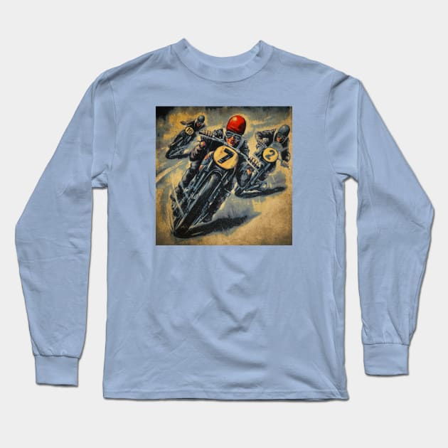 Catch Number 7 Long Sleeve T-Shirt by Midcenturydave